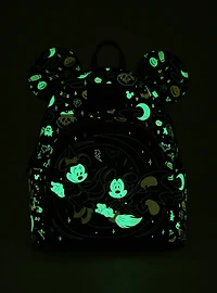 Loungefly Disney Mickey & Minnie Halloween Ears Glow-in-the-Dark Mini Backpack - BoxLunch Exclusive