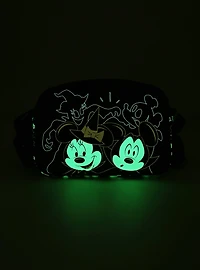 Loungefly Disney Mickey & Minnie Halloween Glow-in-the-Dark Crossbody Bag - BoxLunch Exclusive