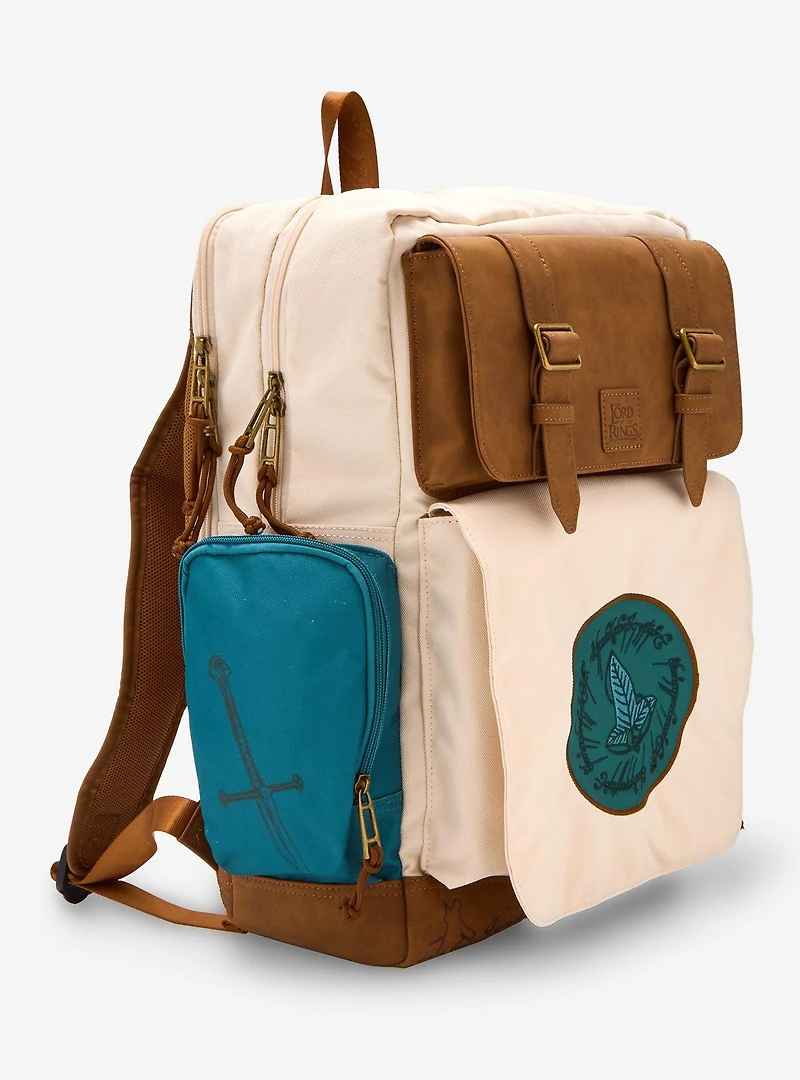 The Lord of The Rings Leaf of Lorien Multi Pocket Backpack - BoxLunch Exclusive