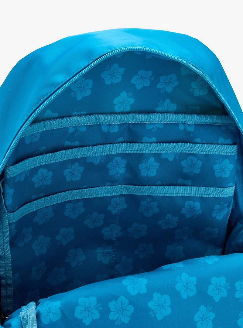 Disney Lilo & Stitch Tropical Multi-Pocket Backpack With Scrump Plush — BoxLunch Exclusive