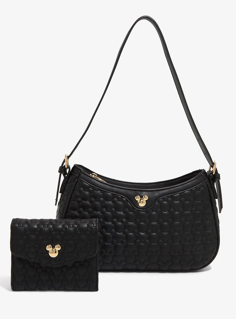Disney Mickey Mouse Silhouettes Quilted Shoulder Bag - BoxLunch Exclusive