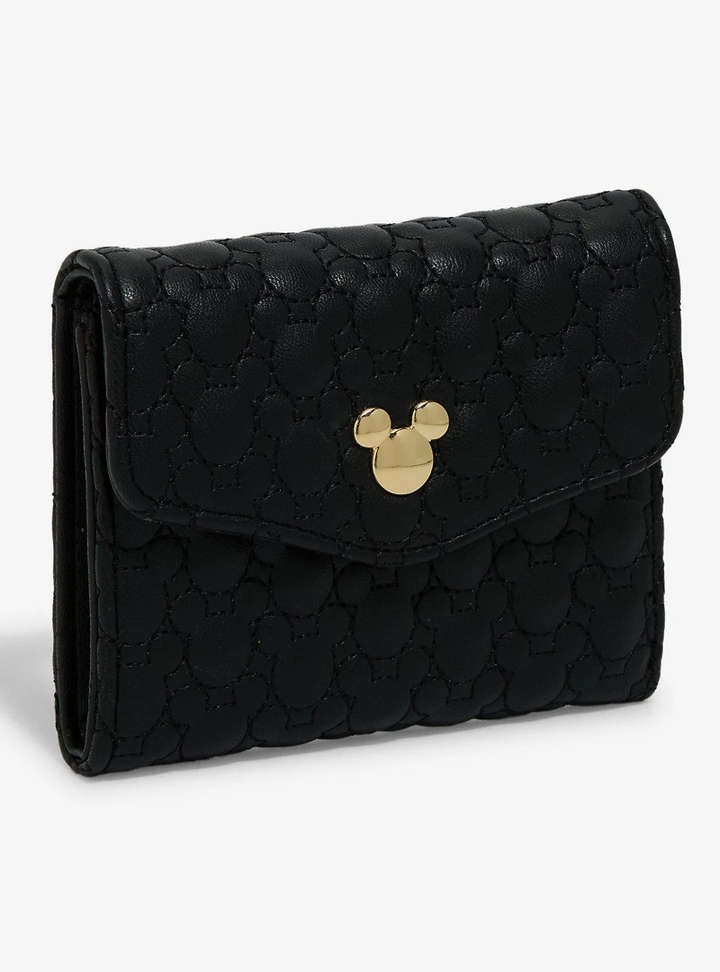Disney Mickey Mouse Silhouettes Quilted Snap Wallet - BoxLunch Exclusive