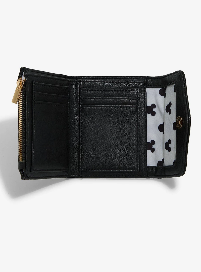 Disney Mickey Mouse Silhouettes Quilted Snap Wallet - BoxLunch Exclusive