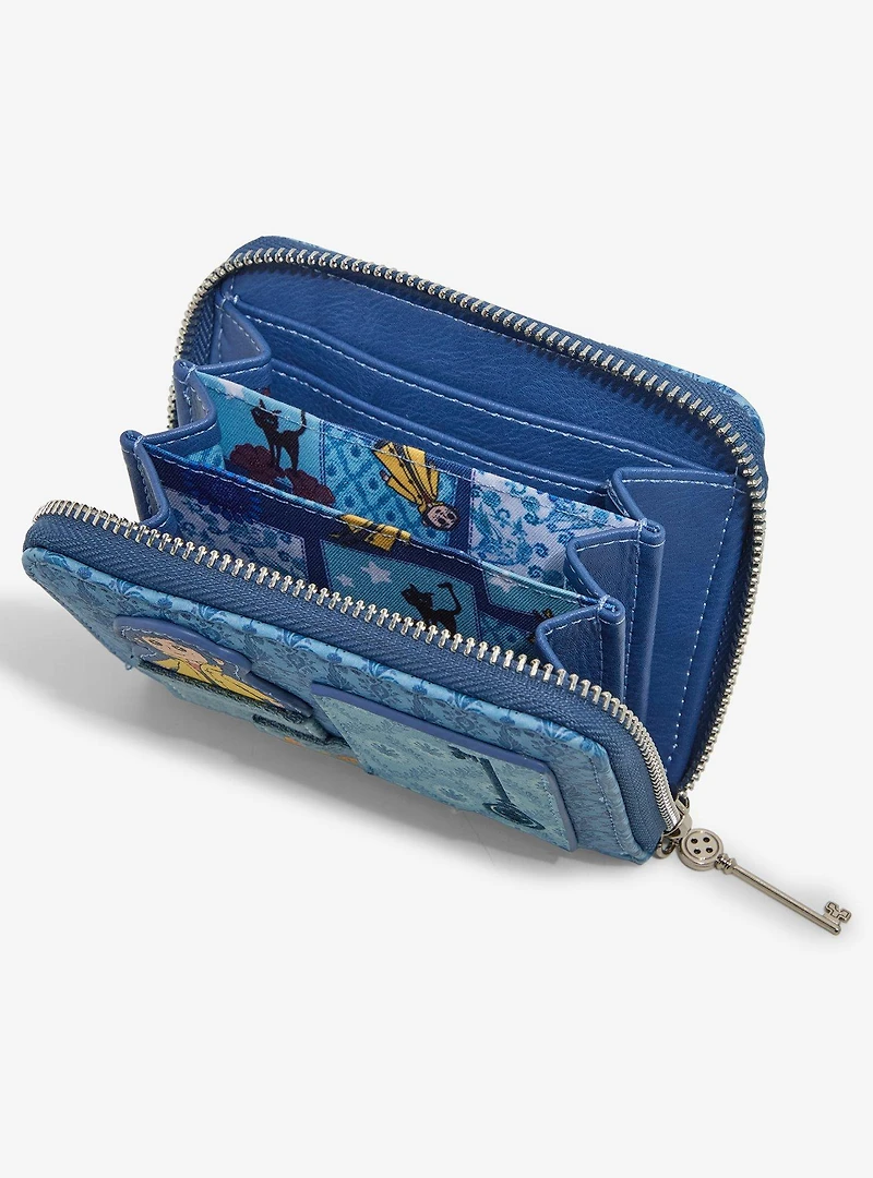 Coraline Patchwork Denim Accordion Wallet — BoxLunch Exclusive