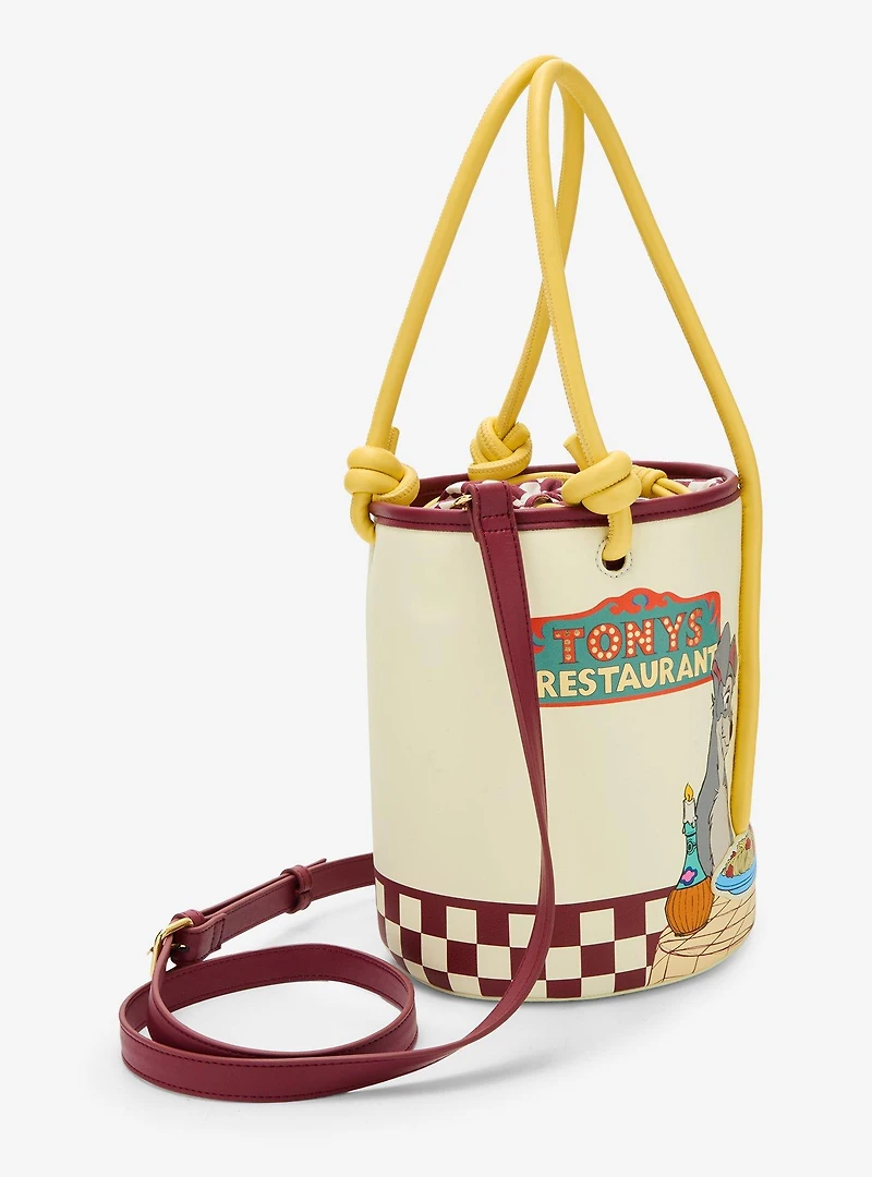 Disney Lady and the Tramp Pasta Dinner Bucket Crossbody Bag - BoxLunch Exclusive
