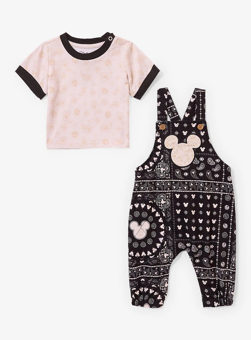 Disney Mickey Mouse Bandana Infant T-Shirt & Overall Set — BoxLunch Exclusive