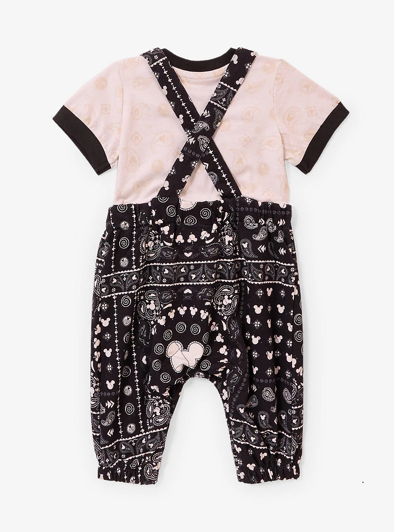 Disney Mickey Mouse Bandana Infant T-Shirt & Overall Set — BoxLunch Exclusive