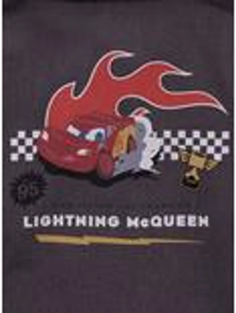 Disney Pixar Cars Lightning McQueen Flames Toddler Long Sleeve Woven Button-Up - BoxLunch Exclusive