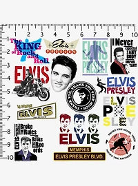 Elvis Presley 100ct Vinyl Stickers Variety Pack