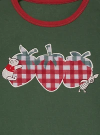 Disney Winnie the Pooh Strawberry Gingham Women's Baby Tee — BoxLunch Exclusive