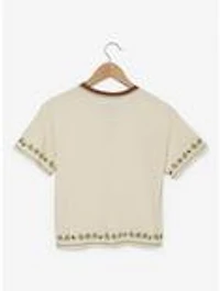 Studio Ghibli® My Neighbor Totoro Embroidered Women's Cropped T-Shirt — BoxLunch Exclusive