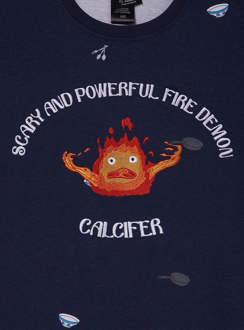 Our Universe Studio Ghibli® Howl's Moving Castle Calcifer Allover Print T-Shirt — BoxLunch Exclusive