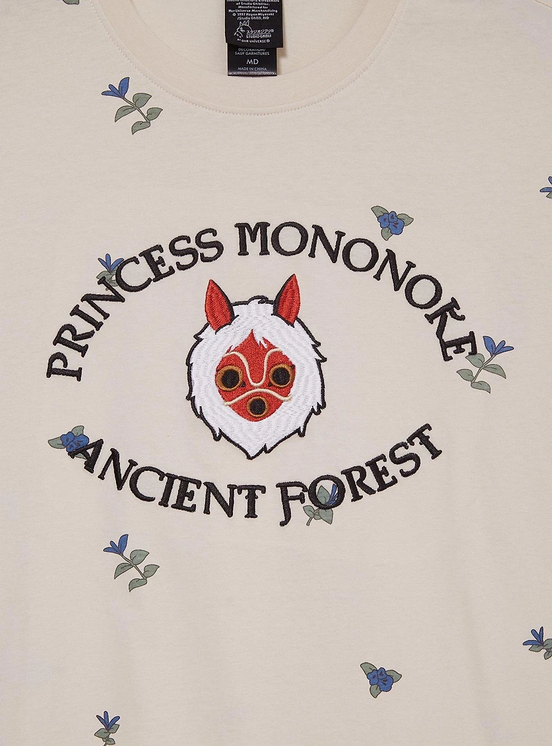 Our Universe Studio Ghibli® Princess Mononoke San's Mask Embroidered T-Shirt - BoxLunch Exclusive