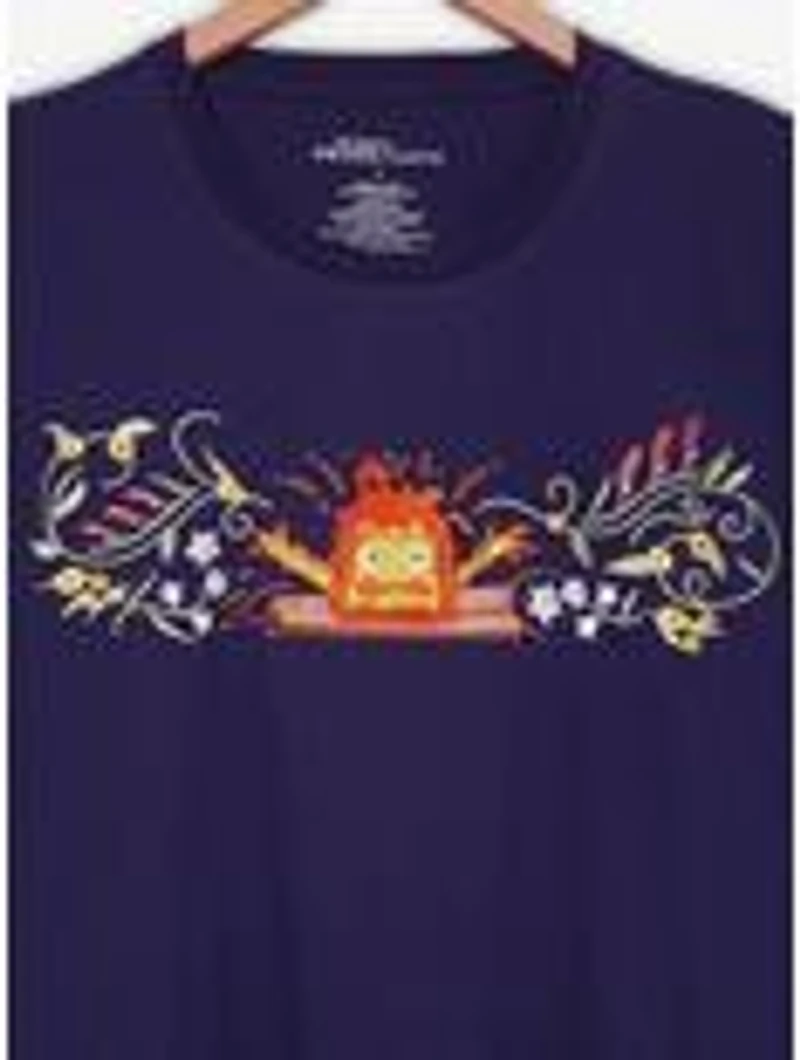 Her Universe Studio Ghibli® Howl's Moving Castle Calcifer Lineup Women's Plus T-Shirt