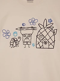 SpongeBob SquarePants DoodleBob Lineup Women's Plus T-Shirt — BoxLunch Exclusive