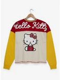 Sanrio Hello Kitty Color Block Women's Plus Long Sleeve T-Shirt - BoxLunch Exclusive