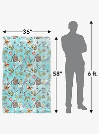 Harry Potter Water Color Pattern 36x58" Throw Blanket