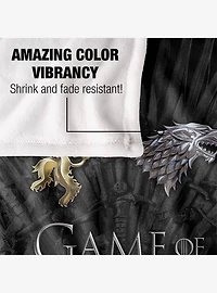 Game of Thrones Chrome House Sigils 36x58" Throw Blanket