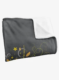 Harry Potter Watercolor Hufflepuff Crest 36x58" Throw Blanket
