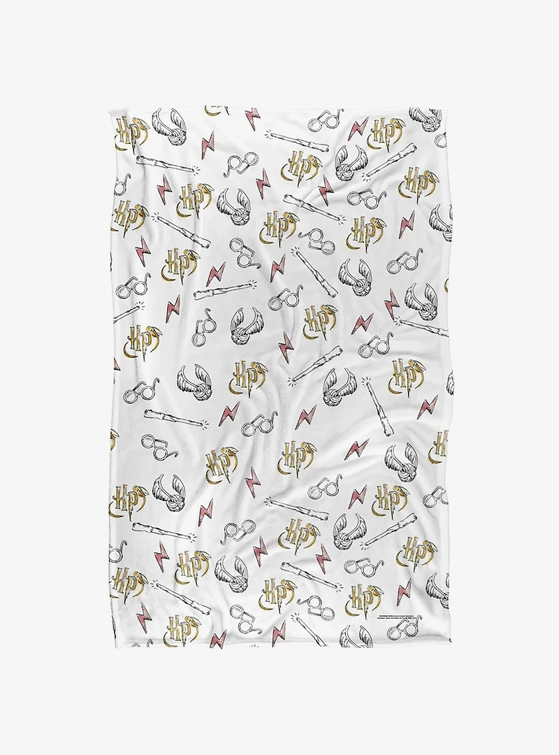 Harry Potter Whimsical Water Color 36x58" Throw Blanket