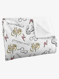Harry Potter Whimsical Water Color 36x58" Throw Blanket