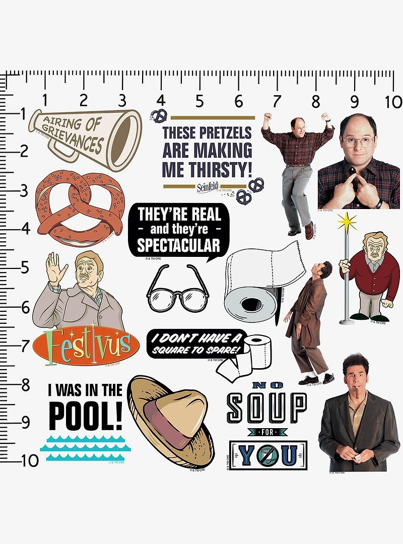 Seinfeld 2nd Variety 100ct Vinyl Stickers Variety Pack