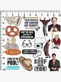 Seinfeld 2nd Variety 100ct Vinyl Stickers Variety Pack