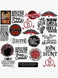Supernatural Limited Color 100ct Vinyl Stickers Variety Pack