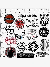 Supernatural Limited Color 100ct Vinyl Stickers Variety Pack