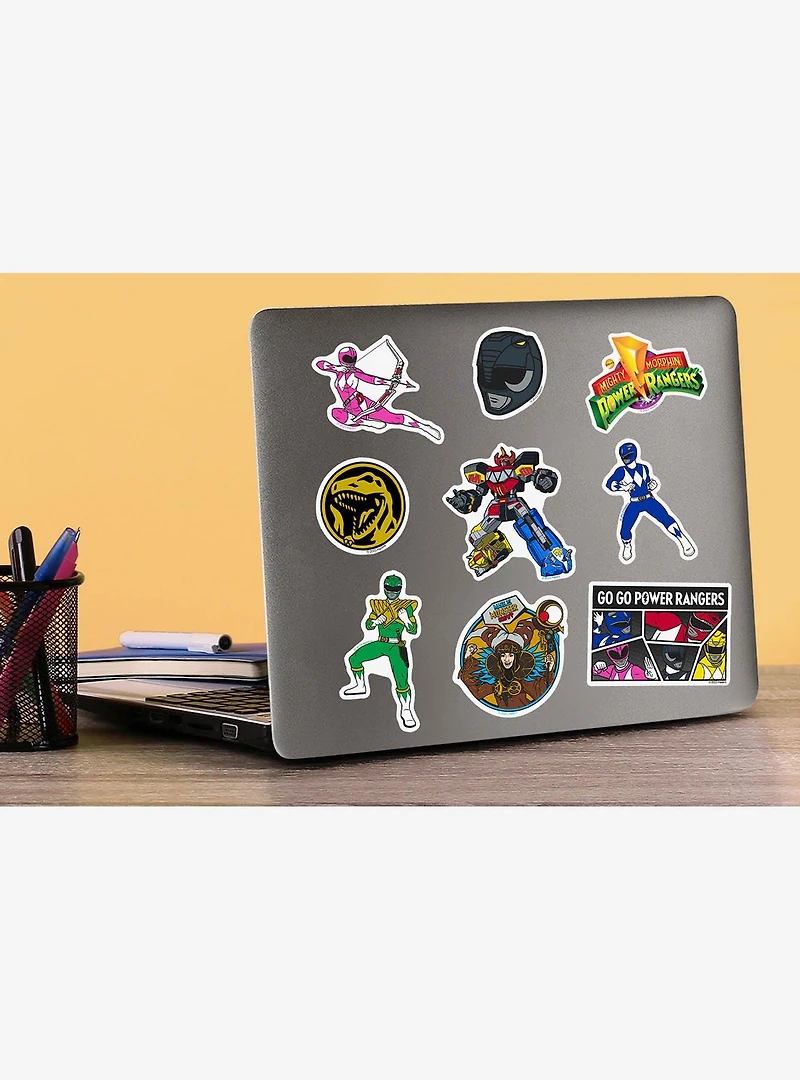 Mighty Morphin Power Rangers 100ct Vinyl Stickers Variety Pack
