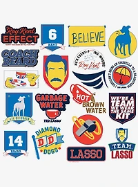 Ted Lasso 100ct Vinyl Stickers Variety Pack