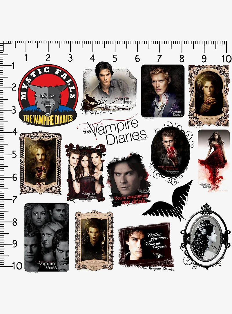 The Vampire Diaries 100ct Vinyl Stickers Variety Pack