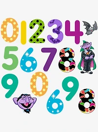 Sesame Street Count Von Count Numbers 100ct Vinyl Stickers Variety Pack