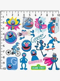 Sesame Street Grover 100ct Vinyl Stickers Variety Pack