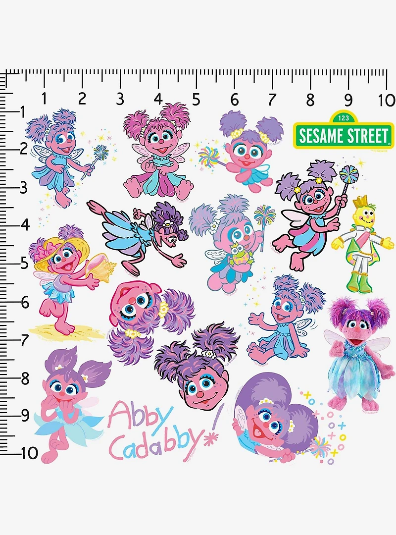 Sesame Street Abby Cadabby 100ct Vinyl Stickers Variety Pack