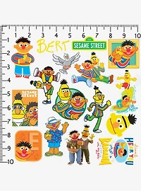 Sesame Street Bert & Ernie 100ct Vinyl Stickers Variety Pack
