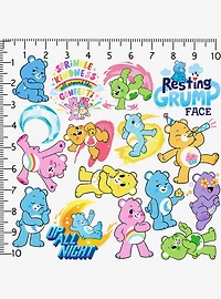 Care Bears: Unlock the Magic 100ct Vinyl Stickers Variety Pack