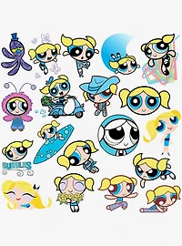 Powerpuff Girls Bubbles 100ct Vinyl Stickers Variety Pack