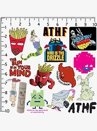 Aqua Teen Hunger Force Variety 100ct Vinyl Stickers Variety Pack