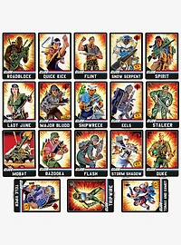 G.I. Joe Retro Card 100ct Vinyl Stickers Variety Pack