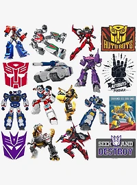 Transformers 100ct Vinyl Stickers Variety Pack