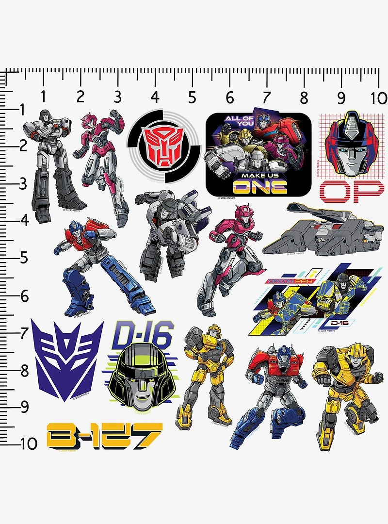 Transformers One 100ct Vinyl Stickers Variety Pack