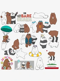 We Bare Bears 100ct Vinyl Stickers Variety Pack