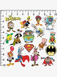 Looney Tunes WB100 Mashup 100ct Vinyl Stickers Variety Pack