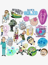 Rick and Morty 2nd Variety 100ct Vinyl Stickers Variety Pack