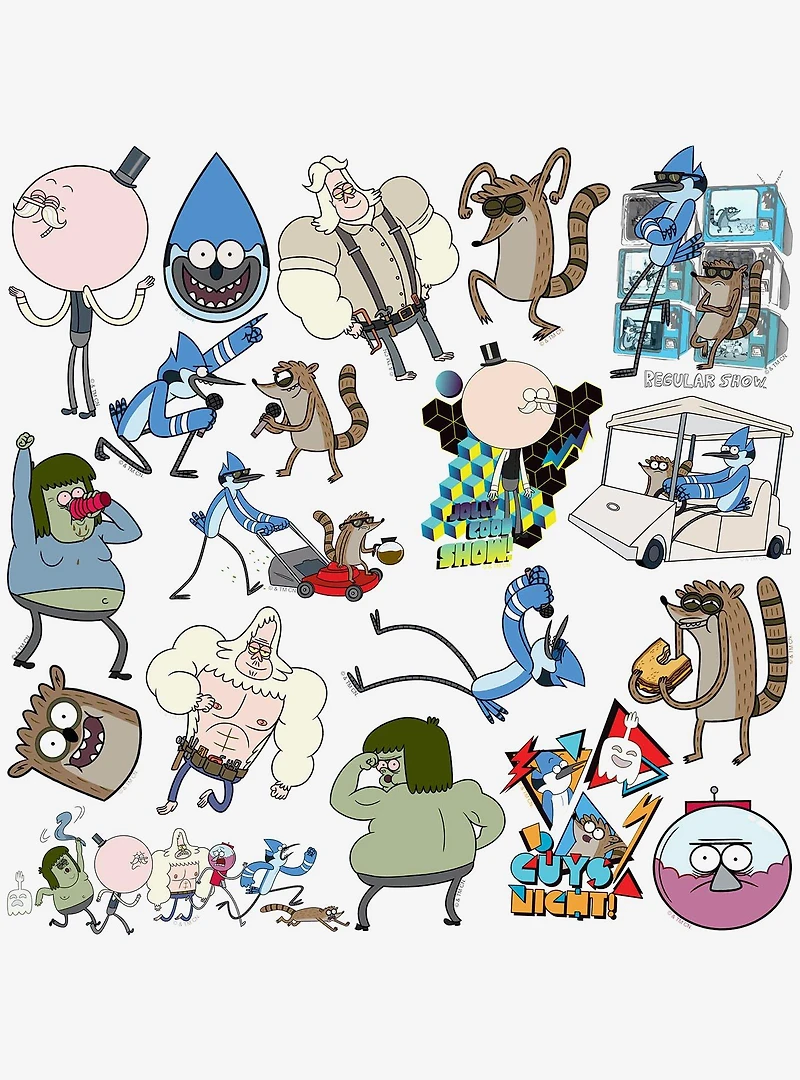 Regular Show 100ct Vinyl Stickers Variety Pack