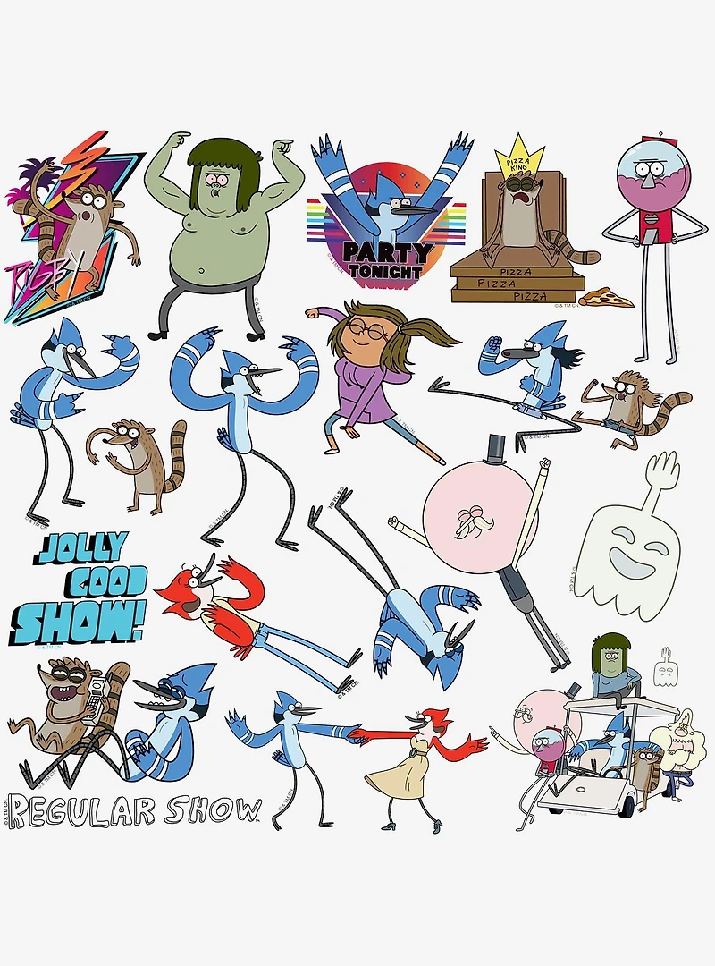 Regular Show 100ct Vinyl Stickers Variety Pack