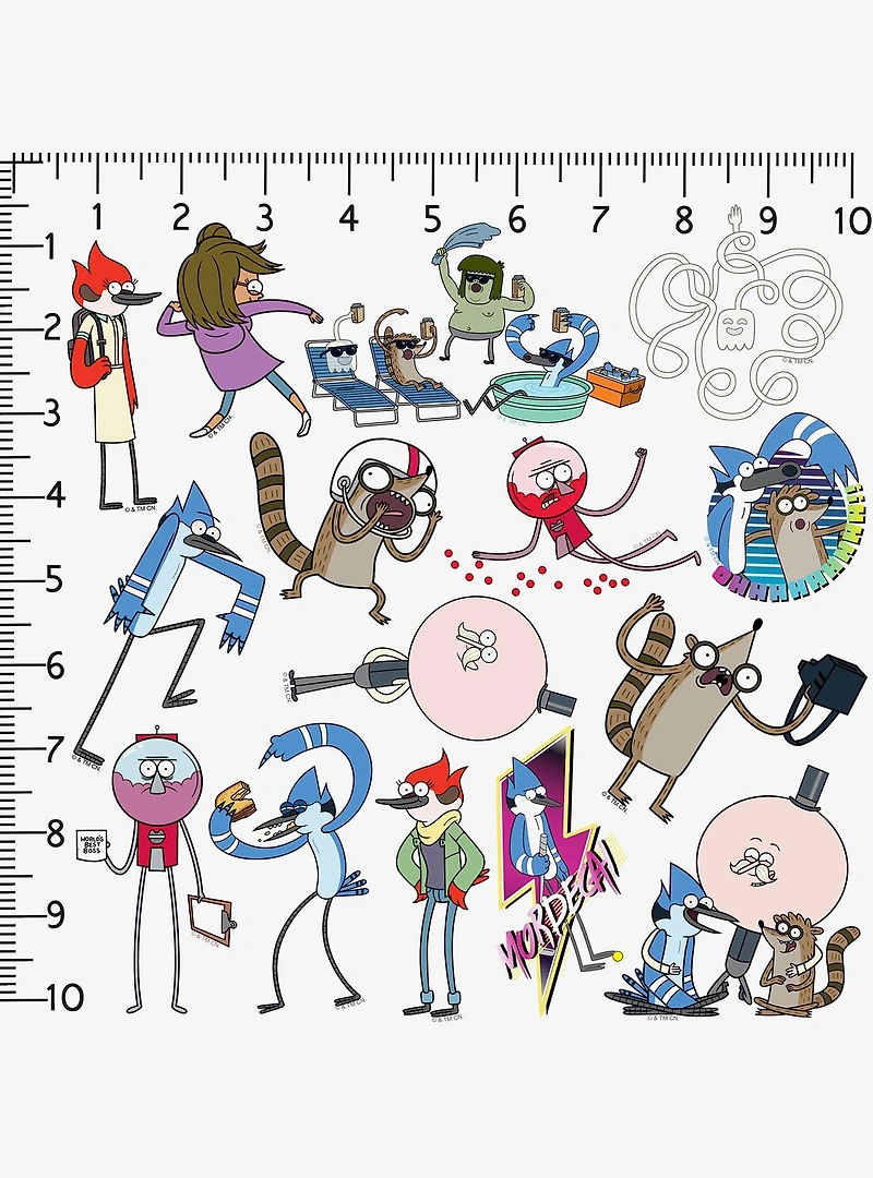 Regular Show 100ct Vinyl Stickers Variety Pack