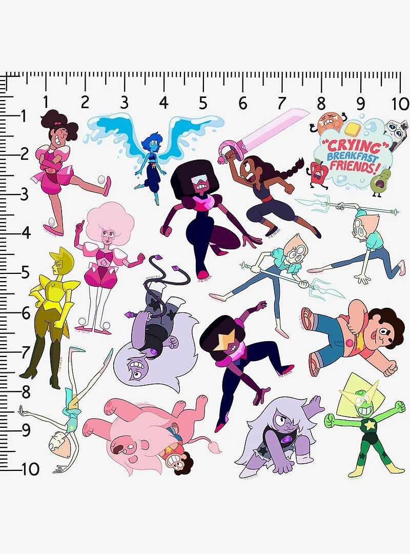 Steven Universe 100ct Vinyl Stickers Variety Pack