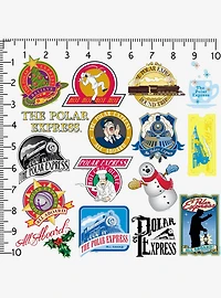 The Polar Express 100ct Vinyl Stickers Variety Pack